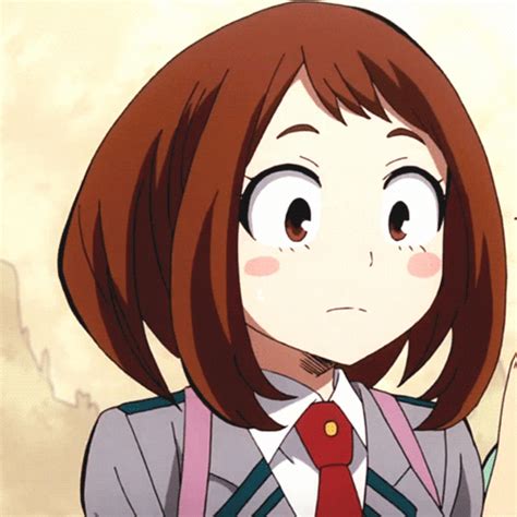 uraraka blushing|blushing ochako.